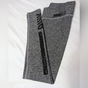 VS PINK Yoga Pants Bling Grey Black XS Leggings Ankle Length